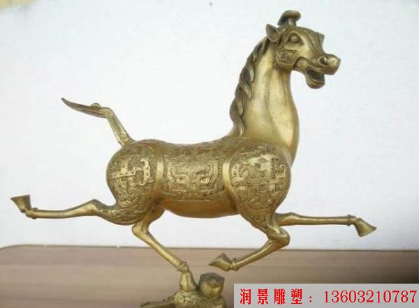 各种姿态铜马雕塑，奔跑马雕塑，铸铜马，纯黄铜马 (8)