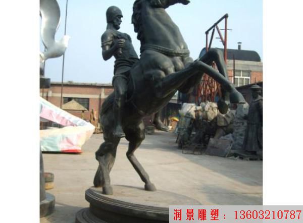 各种姿态铜马雕塑，奔跑马雕塑，铸铜马，纯黄铜马 (7)