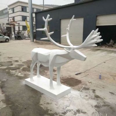 切面鹿 玻璃钢切面鹿雕塑 鹿雕塑厂家